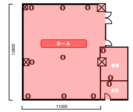 イラスト：ホール図面