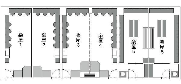 イラスト：楽屋の平面図