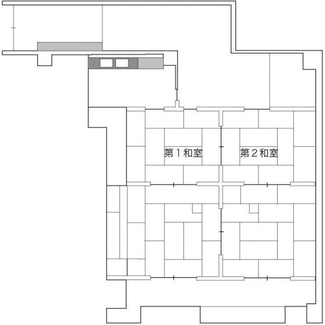 イラスト：和室の平面図