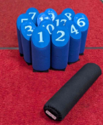 写真：モルック屋内（青色）