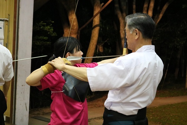 写真：弓道教室様子