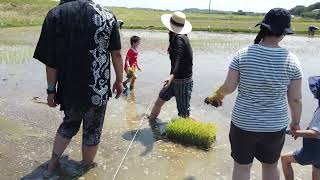 動画サムネイル：はんだの魅力発見ツアー2022（童話の世界で田植え体験）