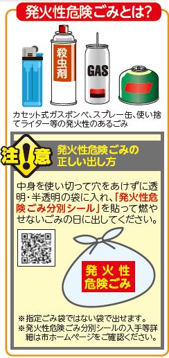 イラスト:発火性危険ごみ