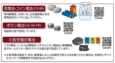 乾電池等の捨て方