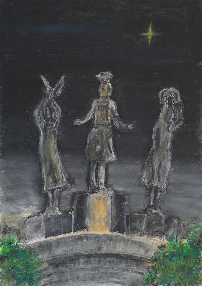 写真:半田市から平和を願い