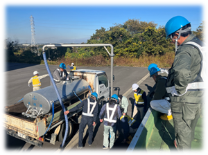 写真：漏水調査訓練