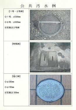 写真：公共汚水ます一覧