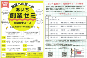 R8あいち創業ゼミ(短期集中コース)