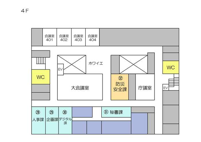 イラスト：4階フロア図