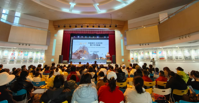 今年の徐州市書画作品展の様子