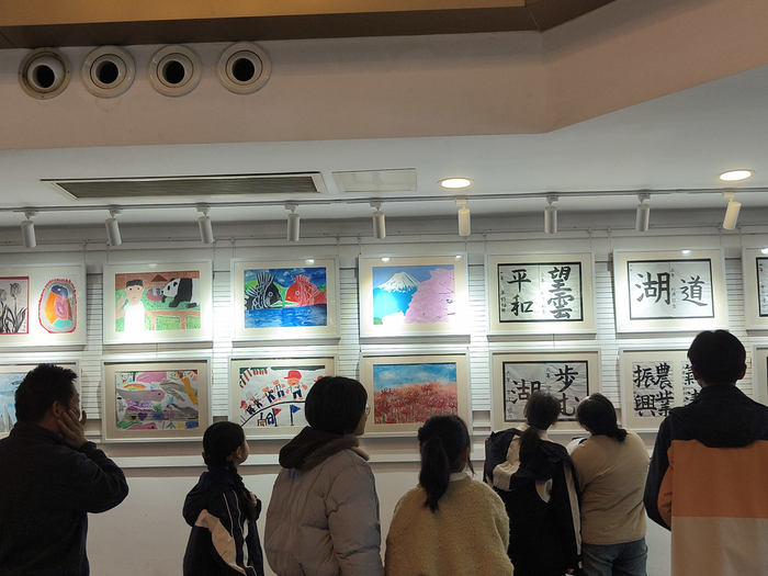 今年の徐州市書画作品展の様子