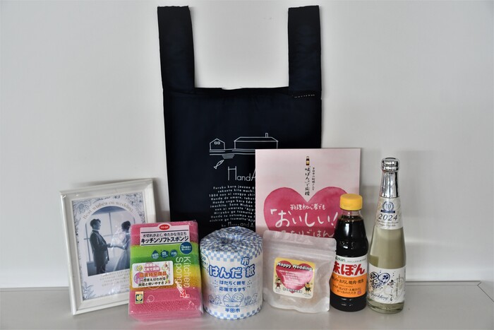 お祝い品の写真