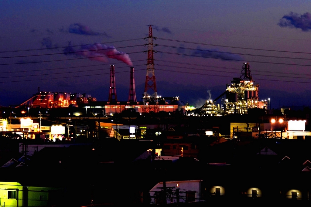 写真：工場夜景（11号地）