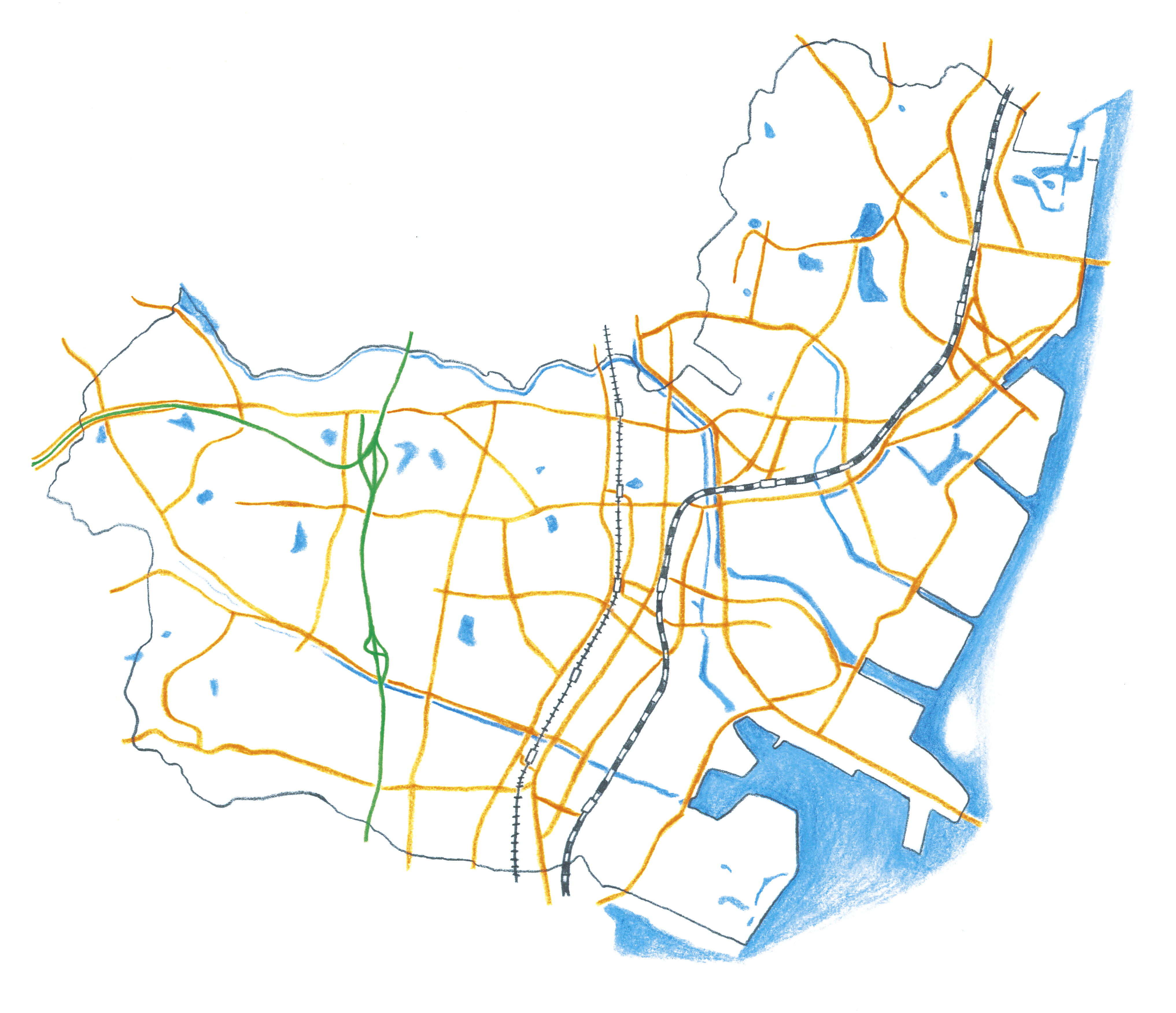 イラスト：半田市マップ