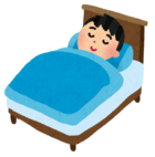 寝ている男の子