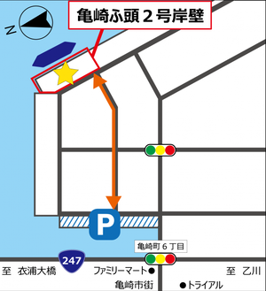 イラスト：見学者用駐車場