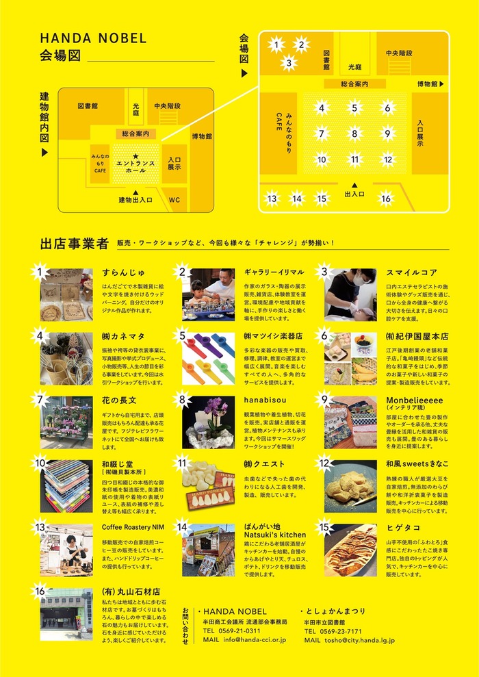 HADANOBELチラシ裏(出展者情報)