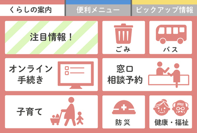 リッチメニュー（くらしの案内）
