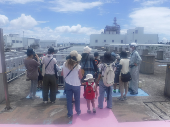 衣浦西部浄化センター見学の様子