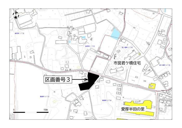 位置図（区画番号3）