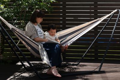 写真：はんだで暮らす様子