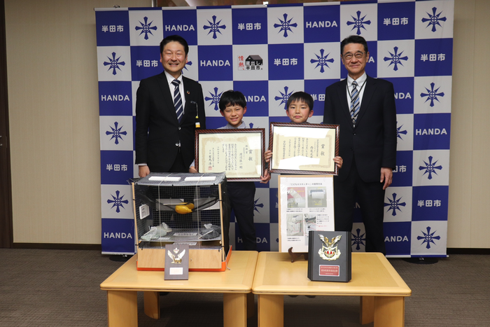 表敬訪問（あいち少年少女創意くふう展）