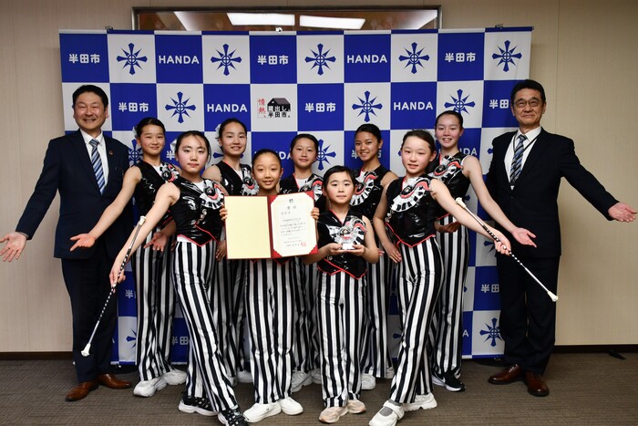 市長と愛町バトン