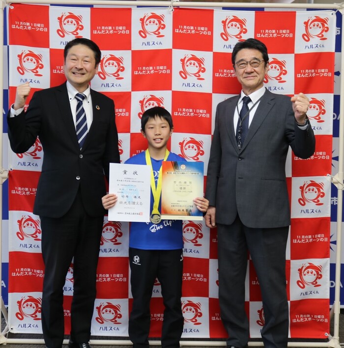 表敬訪問（陸上・レスリング）