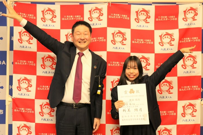 市長と江端さんと間瀬さん