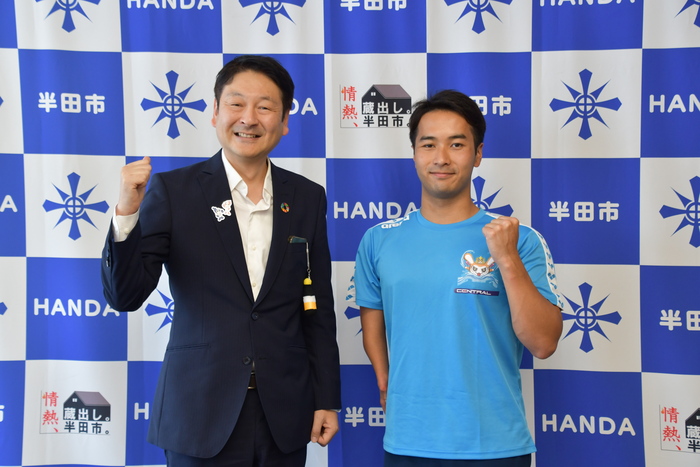 表敬訪問(パラ水泳)